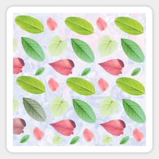 Realistic Colorful Leaves Pattern Magnet